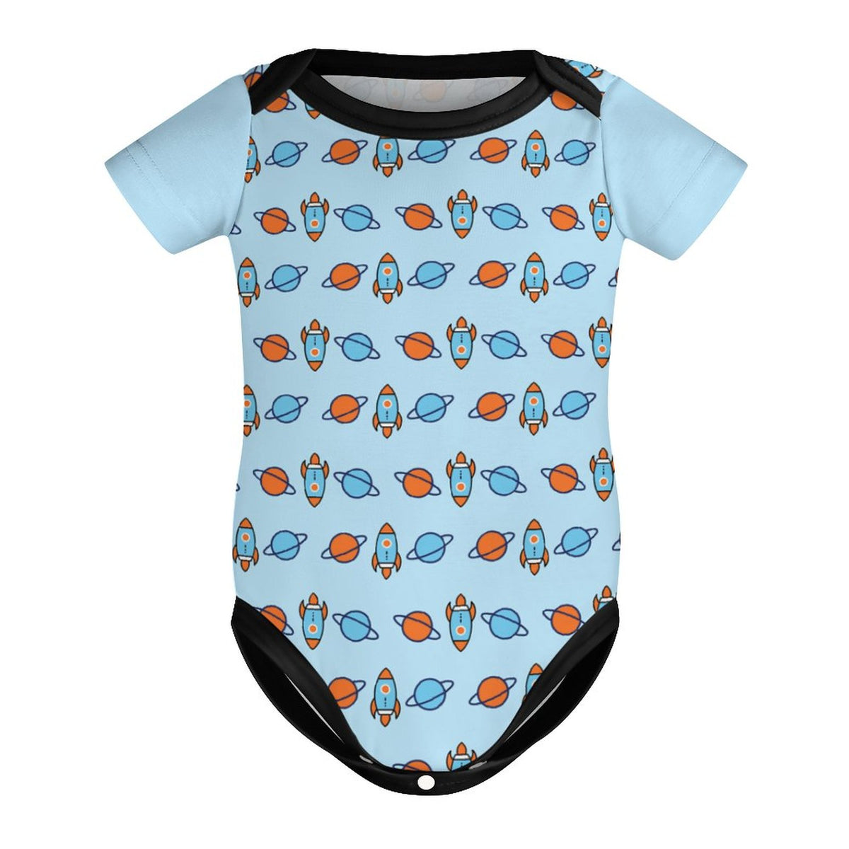 Cotton Short Sleeve Baby Onesie | Custom All-Over Print