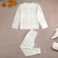 Girls' Geometric Print Long Sleeve Sleepwear Set
