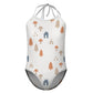 Girls' White Woodland Print Cami Bathing Suit