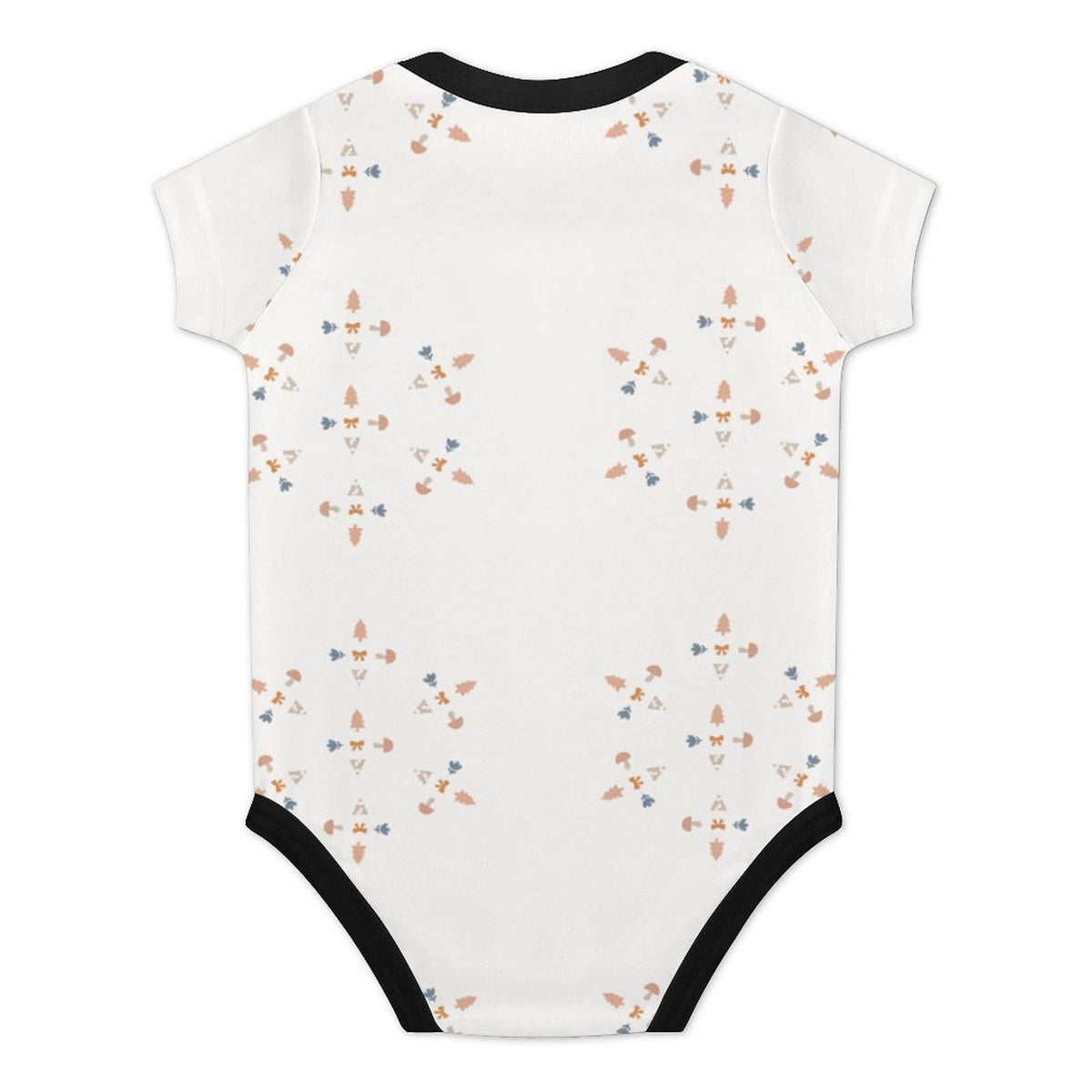 Cotton Baby Geometric Print Short Sleeve BoySuit