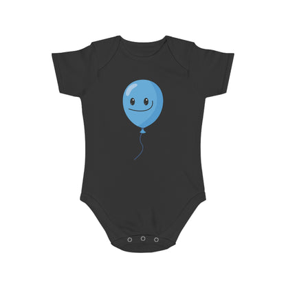 Playful Blue Balloon Baby Bodysuit
