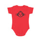 Cute Music-Themed Short Sleeve Baby Bodysuit with Smiley Face