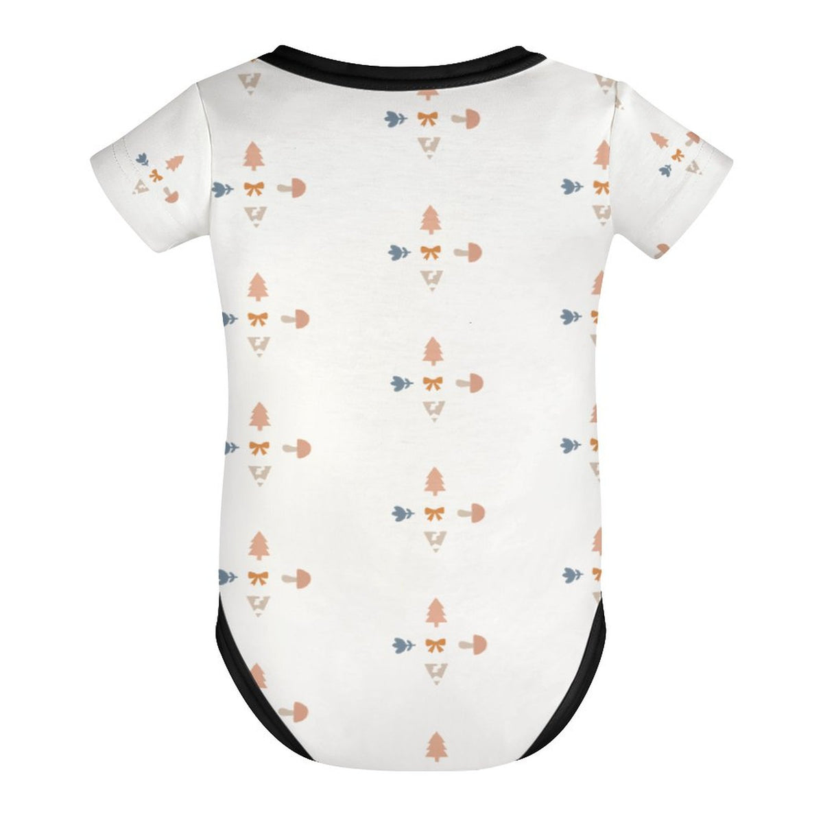 Baby Geometric Print Cotton Short Sleeve Onesie