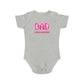 Cute Mom and Dad Short Sleeve Baby Bodysuit