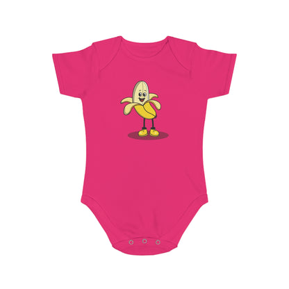Smiley Banana design baby  bodysuit