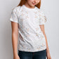 Cute Geometric Motif Short Sleeve Kids' Shirt