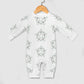 Baby Star Floral Print Full-Length Cotton Romper