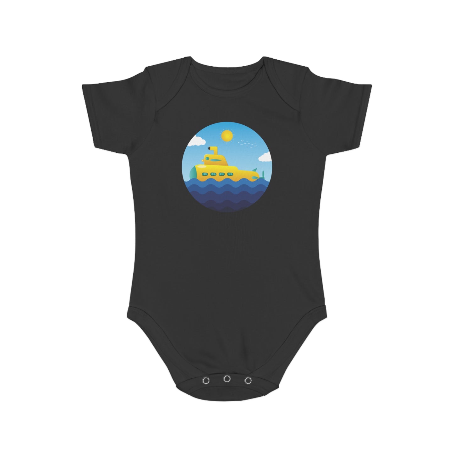 Sunny Submarine design baby  bodysuit