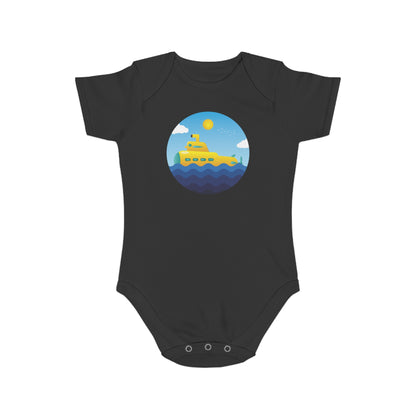 Sunny Submarine design baby  bodysuit