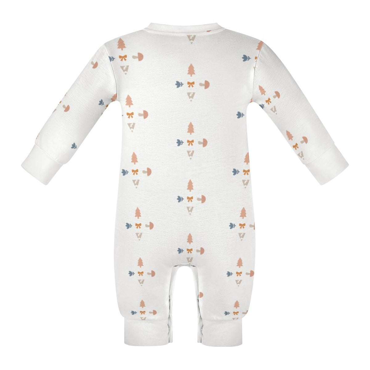 200GSM Baby Geometric Long Sleeve Romper