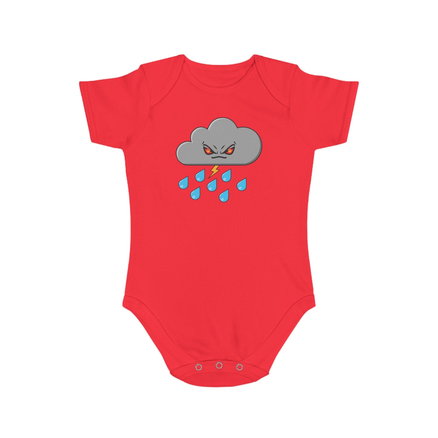 Angry Cloud design Cotton baby  bodysuit