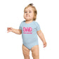 Cute Mom and Dad Short Sleeve Baby Bodysuit