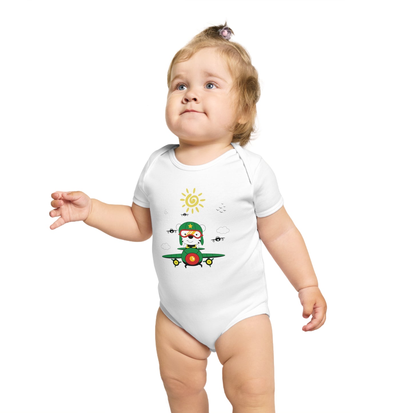 Pilot Vibes design baby bodysuit