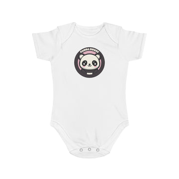 cute cartoon panda design baby bodysuit