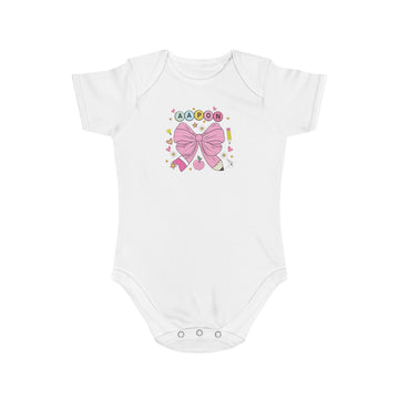 Pink Bow Magic design baby  bodysuit