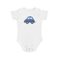 Happy Blue Car design baby bodysuit