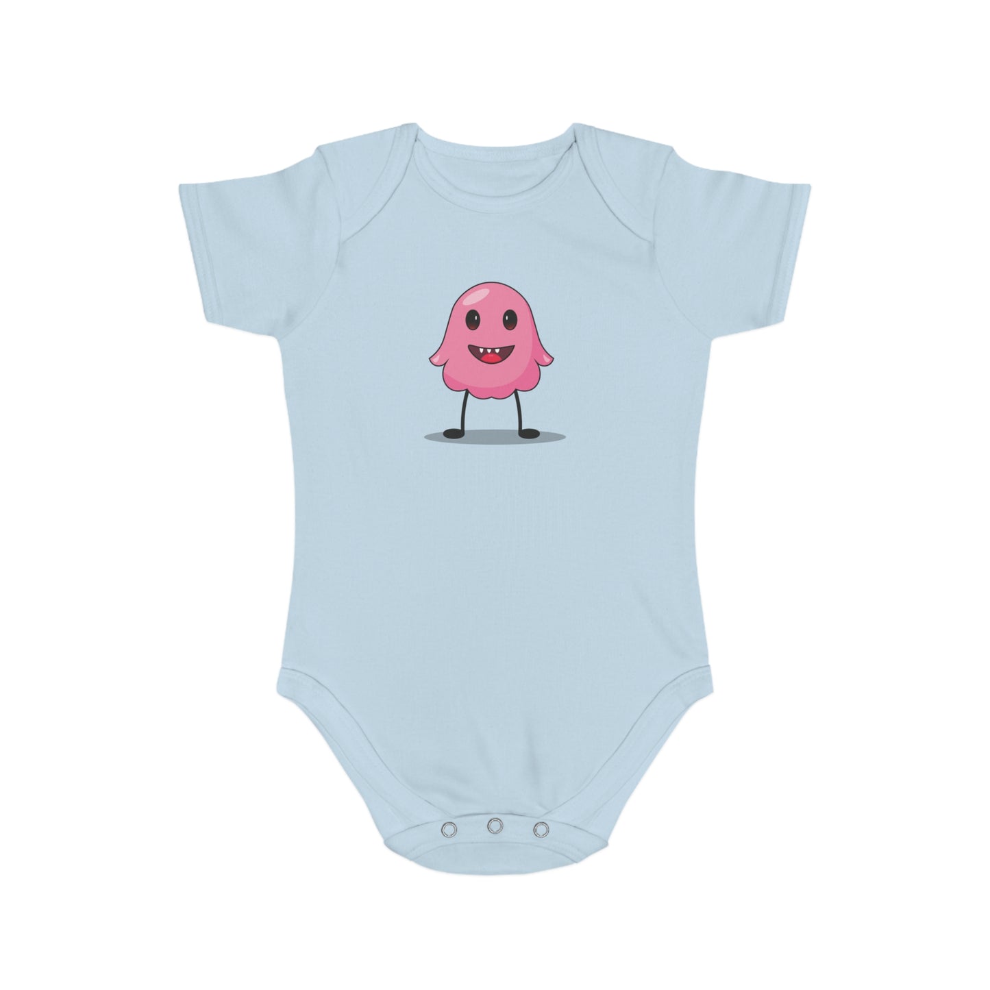 Pink Monster design baby  bodysuit