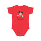 Cheerful Mouse design baby bodysuit