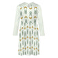 Cute Bunny & Moon Collar Long Sleeve Girls Dress | AOP
