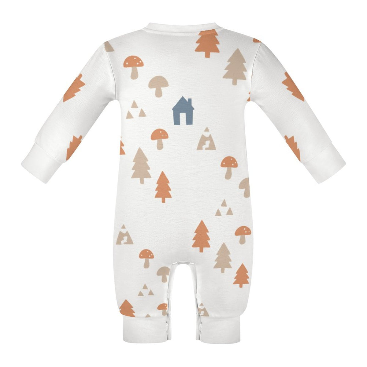 Baby Woodland Print Long Sleeve Cotton Bodysuit