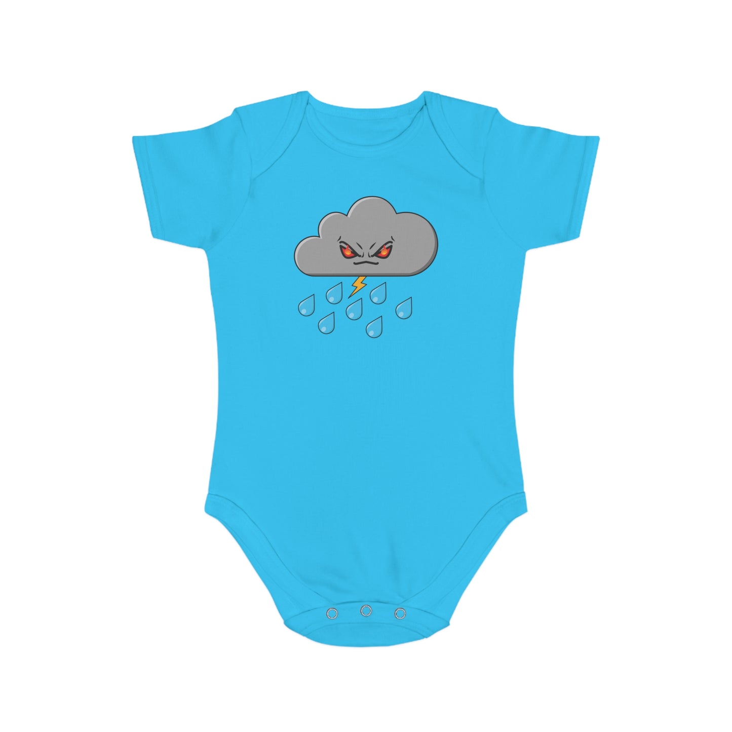 Angry Cloud design Cotton baby  bodysuit
