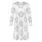 Girls' Geometric Star Long Sleeve Dress