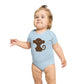Cheeky Monkey design baby bodysuit