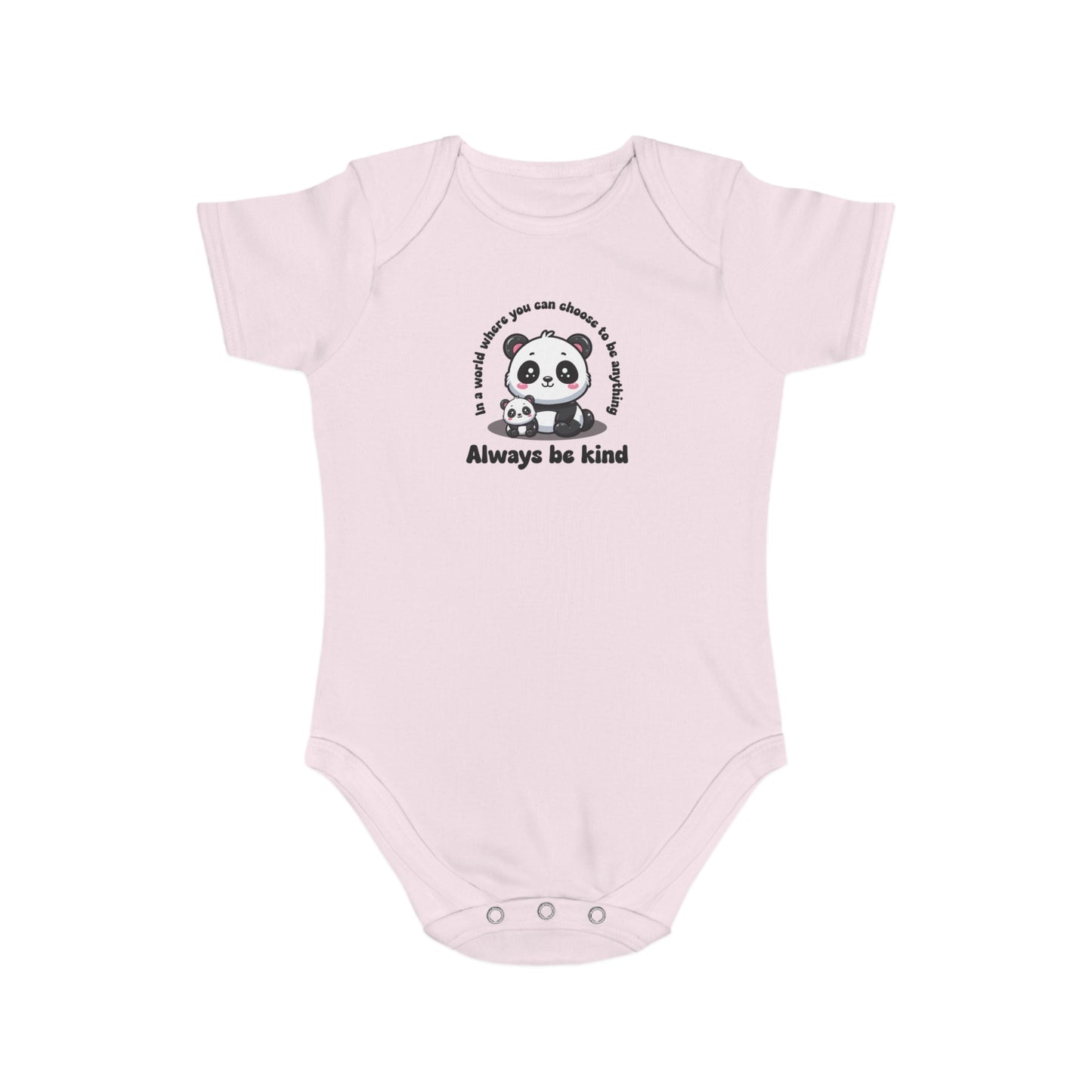 Cute Panda Love design baby bodysuit