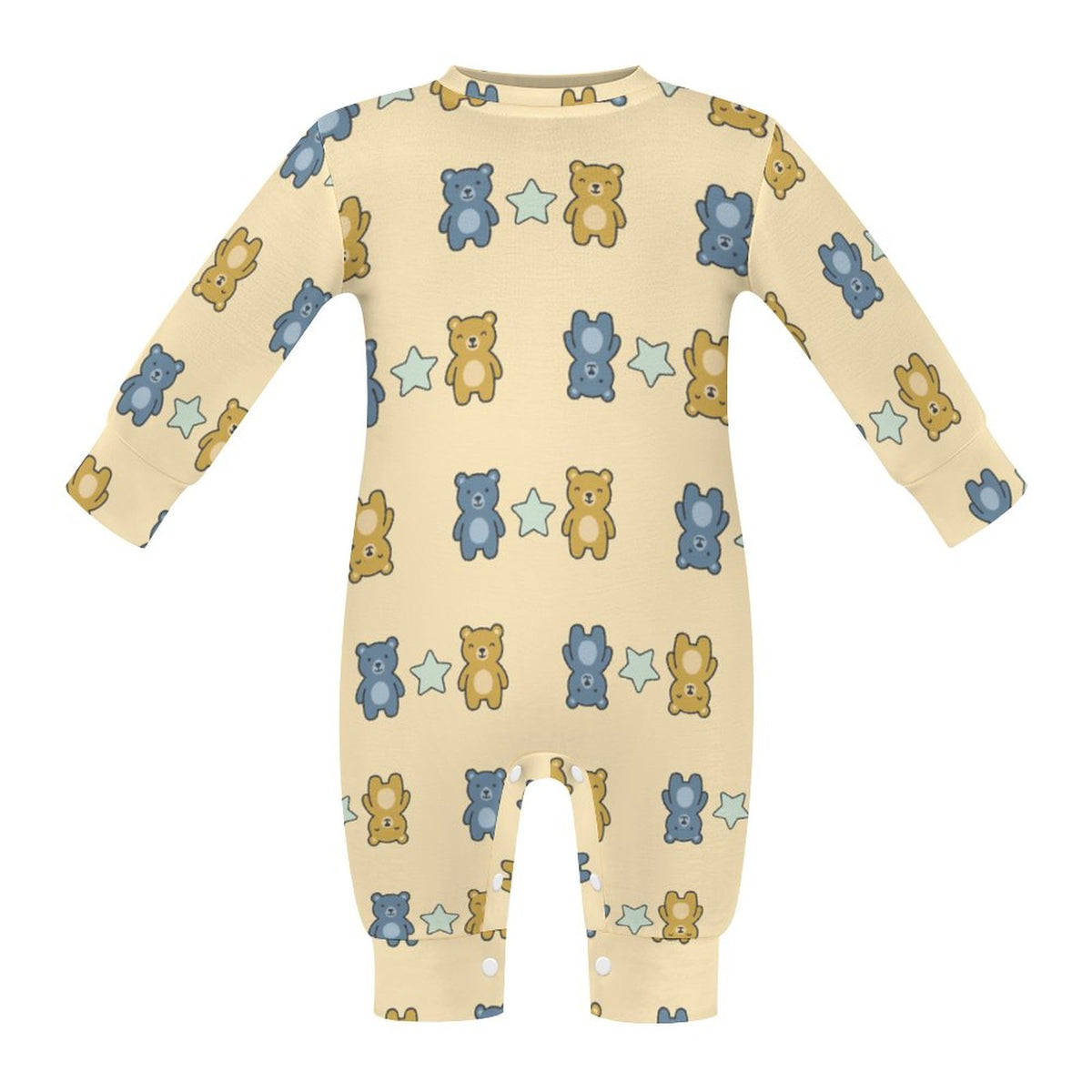 Cute Baby Long Sleeve Bear Print Romper Bodysuit