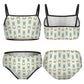 Cute Bunny & Moon Cami Bikini Set for Girls | AOP