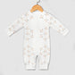Cute Geometric Motif Cotton Long Sleeve Infant Bodysuit