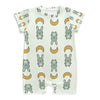 Cute Cotton Baby Bunny & Moon Short Sleeve Romper