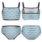 Outer Space Rocket Cami Strap Girls Bikini Set