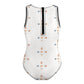 Girls' Geometric Print Athletic One-Piece Swimsuit
