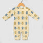 Baby Bear Print Long Sleeve Romper