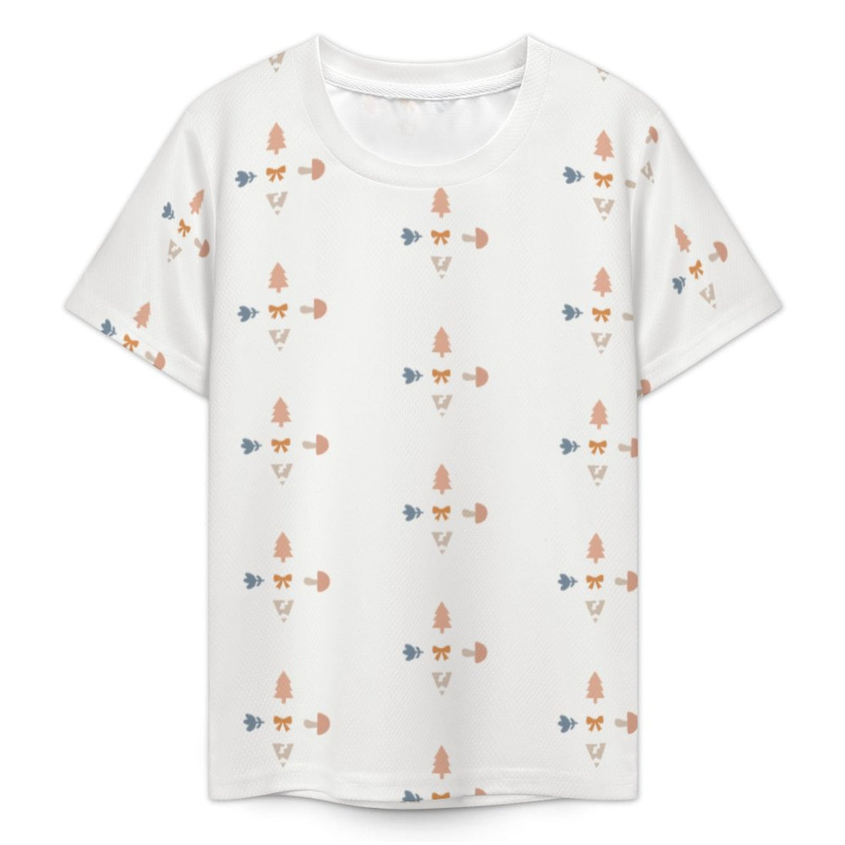 Unisex Kids' Geometric Print Short Sleeve T-Shirt