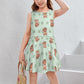 Cute Fox Print Girls Tank Dress | Custom All-Over Print