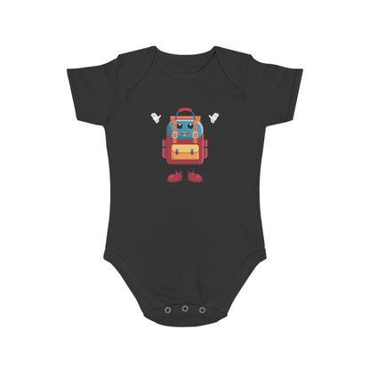 Cute Backpack Buddy Baby Bodysuit
