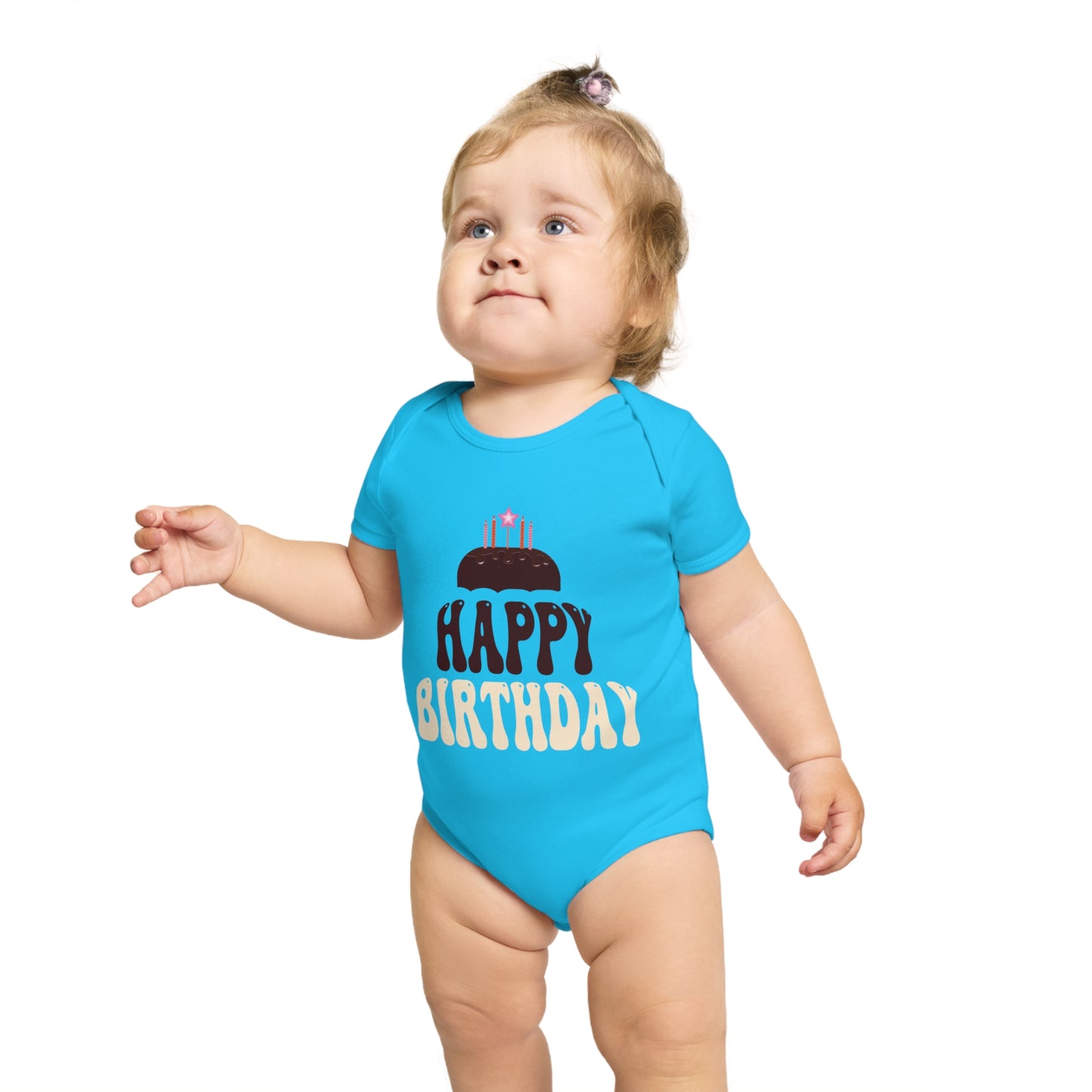 Birthday Vibes design baby bodysuit for birthday gift