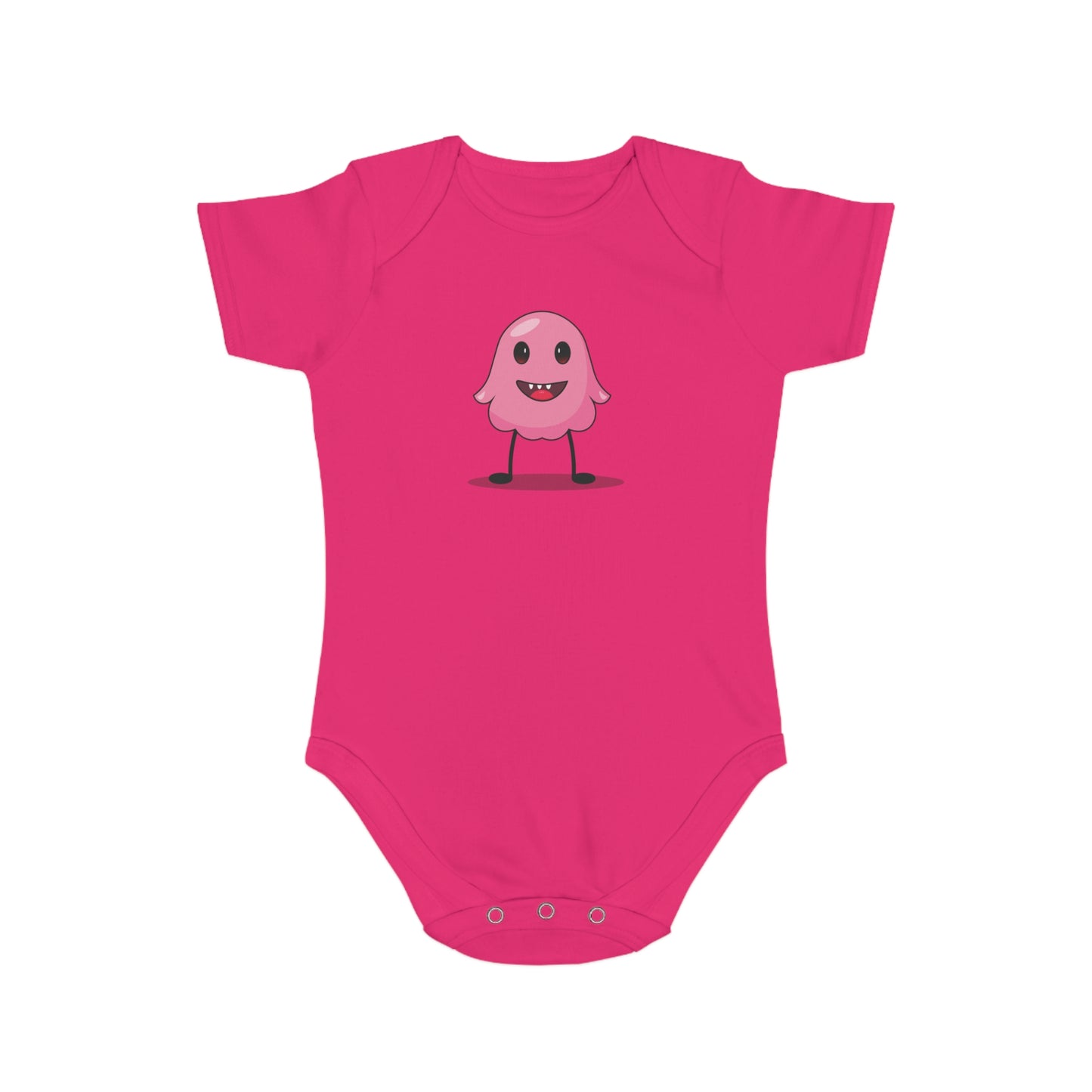 Pink Monster design baby  bodysuit
