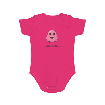 Pink Monster design baby  bodysuit