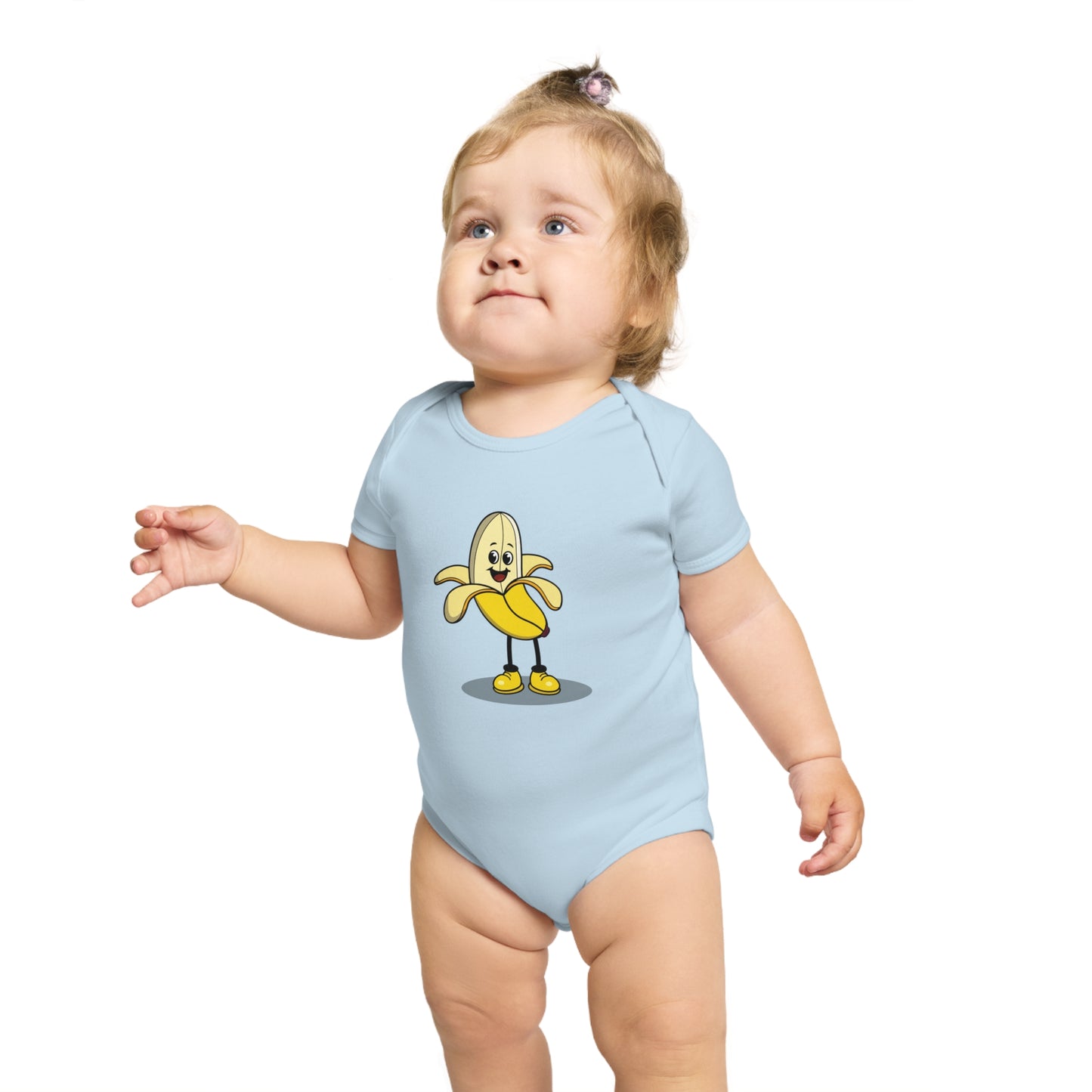 Smiley Banana design baby  bodysuit