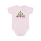 A for Apple design Cotton baby bodysuit