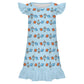 200gsm Girls Ruffle Nightgown | Custom All-Over Print
