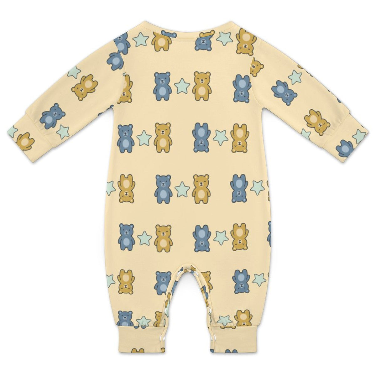 Cute Baby Long Sleeve Bear Print Romper Bodysuit