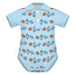 200gsm Baby Short Sleeve Polo Romper | All-Over Print