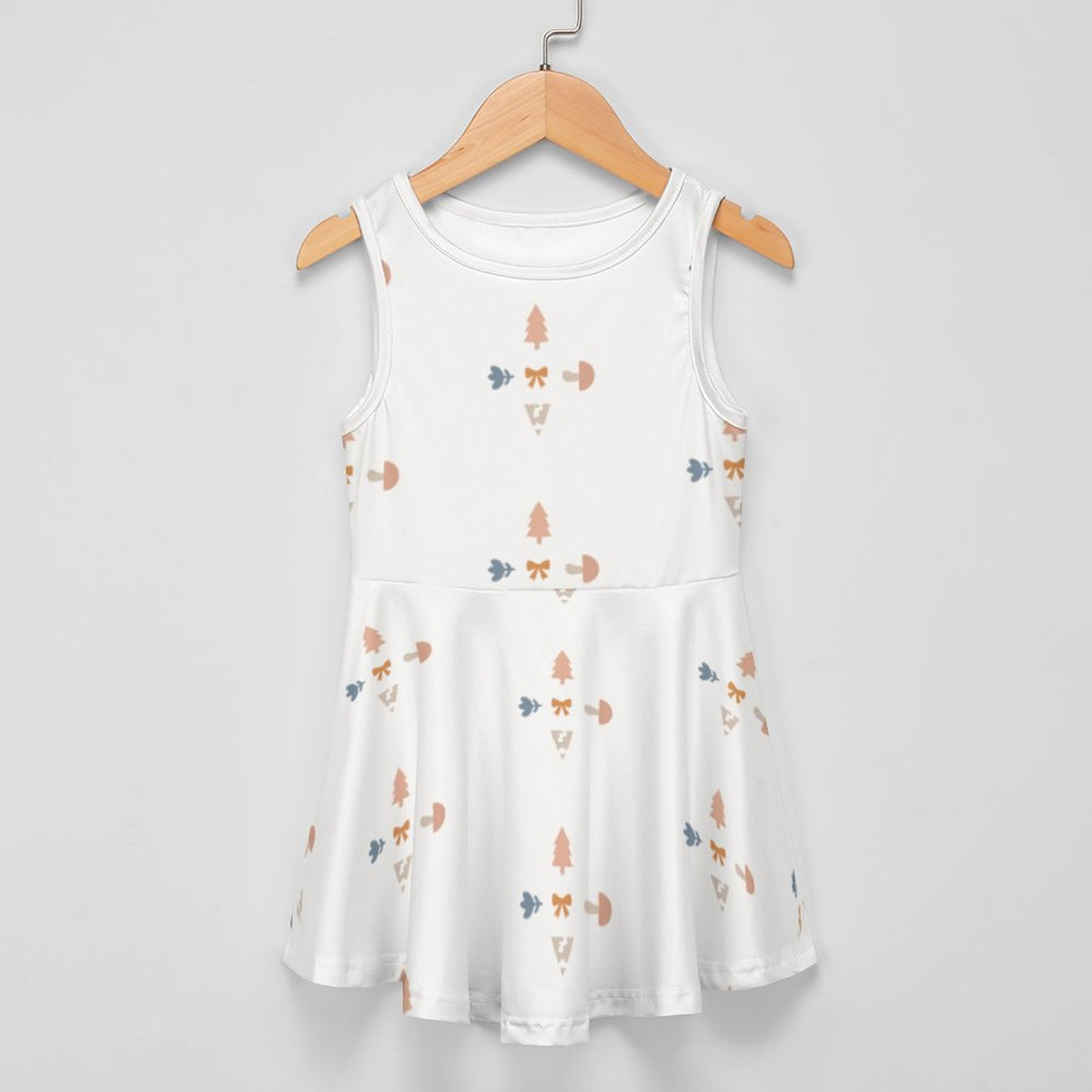 Girls' Geometric Print Sleeveless Tank Dress