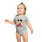 Cheerful Mouse design baby bodysuit