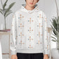 Kids' Geometric Print Hoodie No Drawstrings