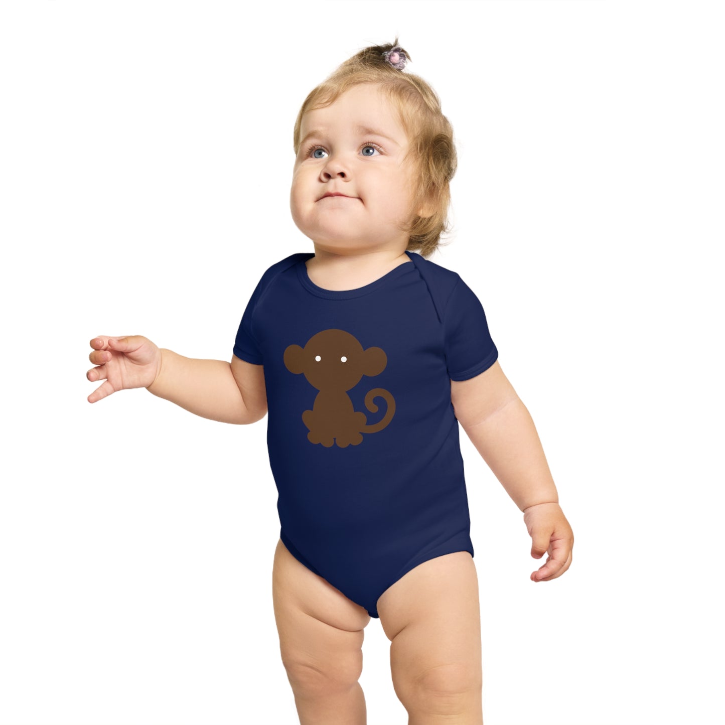 Cheeky Monkey design baby bodysuit